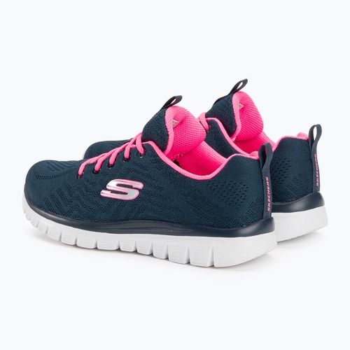 SKECHERS Graceful Get Connected women's training shoes navy/hot pink