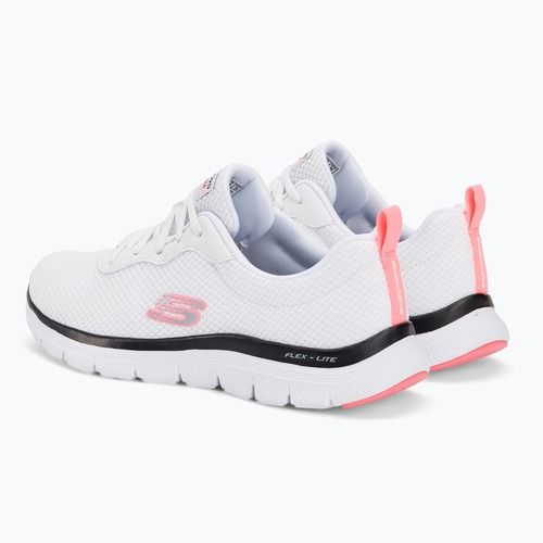 Women's training shoes SKECHERS Flex Appeal 4.0 Brilliant View white/pink
