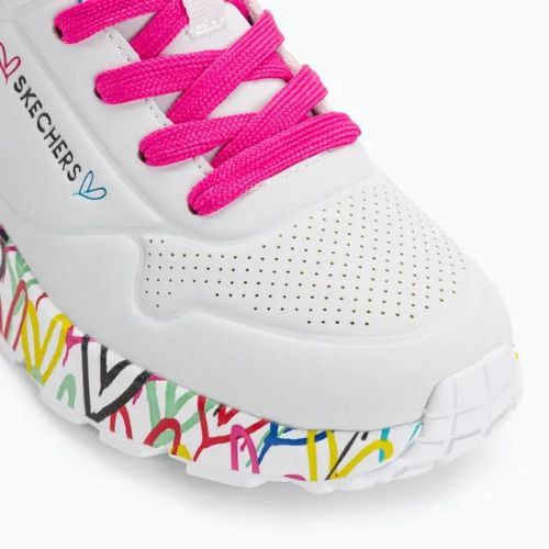 SKECHERS Uno Lite Lovely Luv white/multi children's sneakers