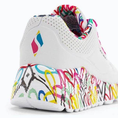 SKECHERS Uno Lite Lovely Luv white/multi children's sneakers