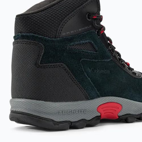 Columbia Newton Ridge Amped black/mountain red children's hiking boots