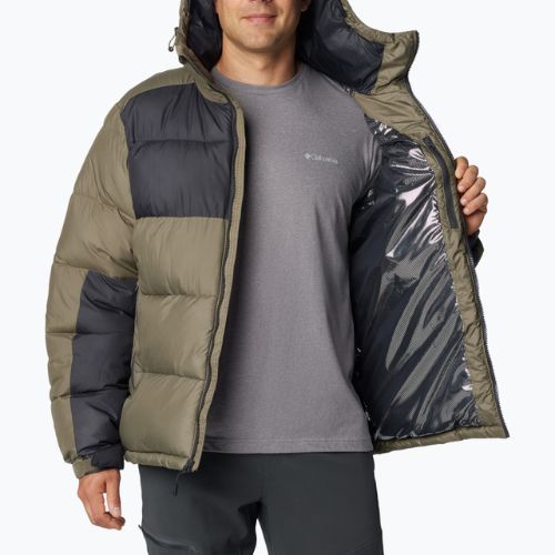 Men's Columbia Pike Lake II Hooded stone green/shark down jacket