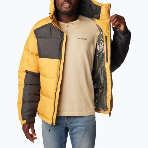 Men's Columbia Pike Lake II Hooded raw honey/shark down jacket