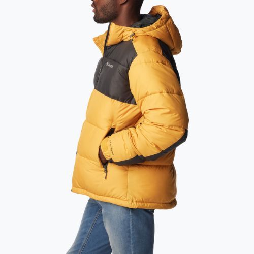 Men's Columbia Pike Lake II Hooded raw honey/shark down jacket
