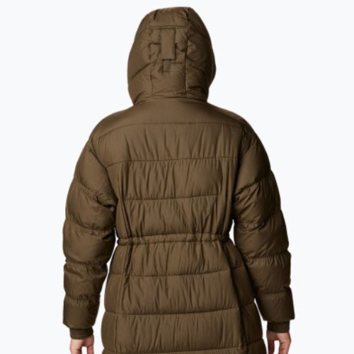 Columbia Pike Lake II Long women's down coat olive green