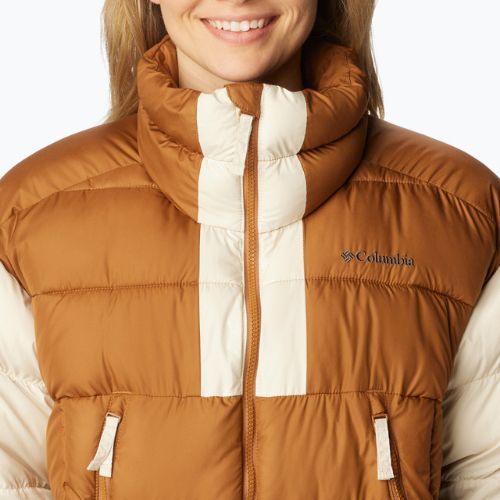 Columbia Pike Lake II Cropped camel brown/chalk women's down jacket