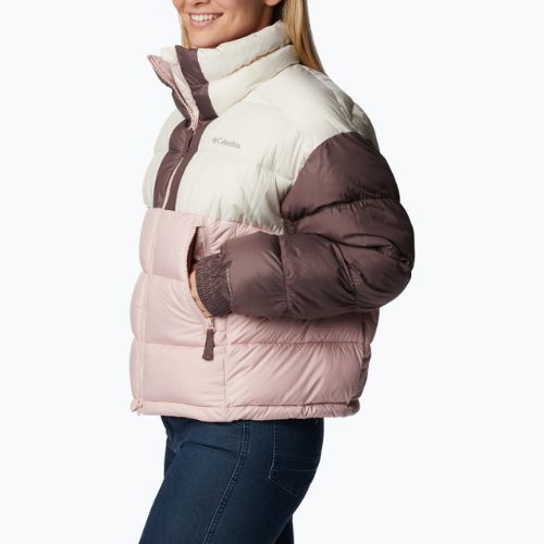 Columbia Pike Lake II Cropped dusty pink/chalk/basalt women's down jacket