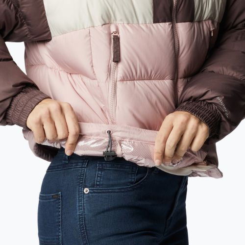 Columbia Pike Lake II Cropped dusty pink/chalk/basalt women's down jacket