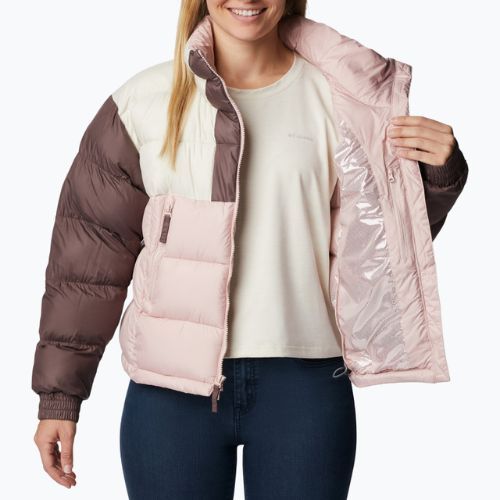 Columbia Pike Lake II Cropped dusty pink/chalk/basalt women's down jacket