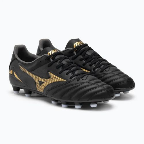 Men's Mizuno Morelia Neo IV Pro MD football boots black/gold/black