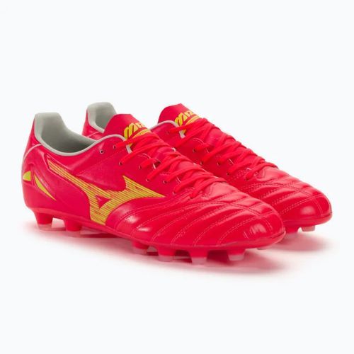 Mizuno Morelia Neo IV Pro MD men's football boots flery coral2/ bolt2/ flery coral2