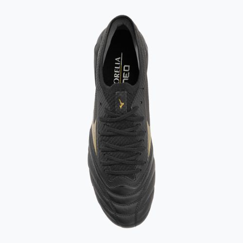 Mizuno Morelia Neo IV Beta Elite MD men's football boots black/gold/black