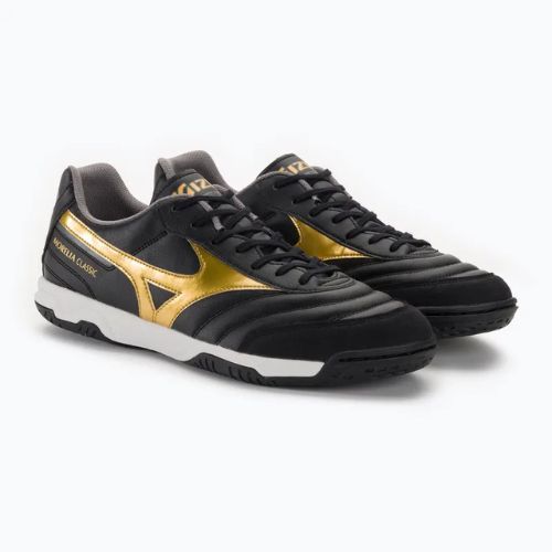 Mizuno Morelia Sala Classic IN black/gold/dark shadow men's football boots