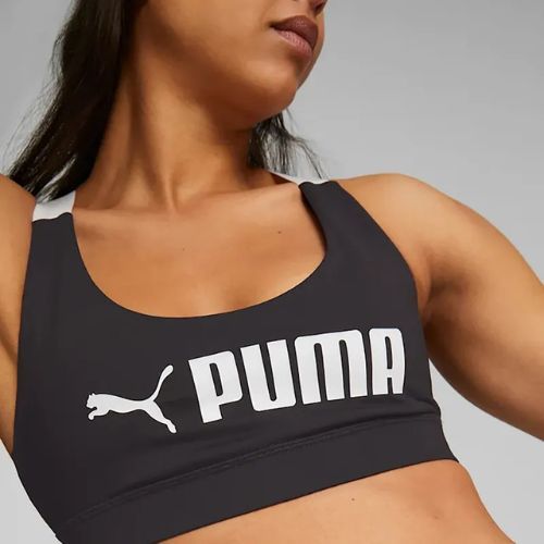 PUMA Mid Impact fitness bra Puma Fit puma black