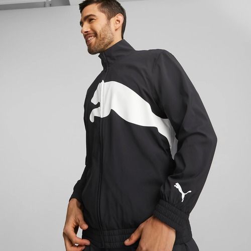 Men's training jacket PUMA Train Big Cat Lined Woven puma black