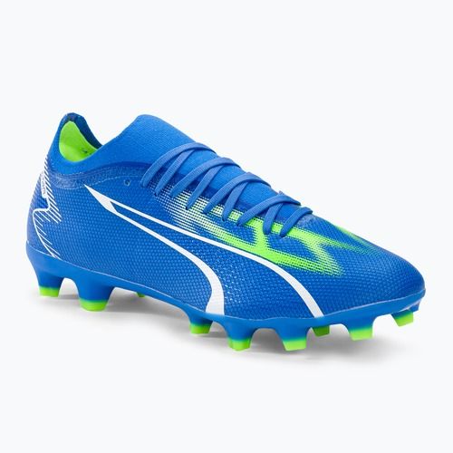 PUMA Ultra Match FG/AG men's football boots ultra blue/puma white/pro green