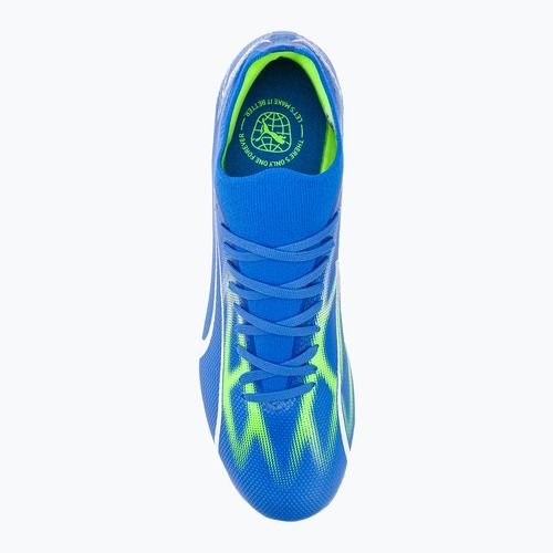 PUMA Ultra Match FG/AG men's football boots ultra blue/puma white/pro green