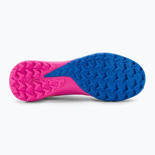 PUMA Match Ll Energy TT + Mid Jr children's football boots luminous pink/ultra blue/yellow alert