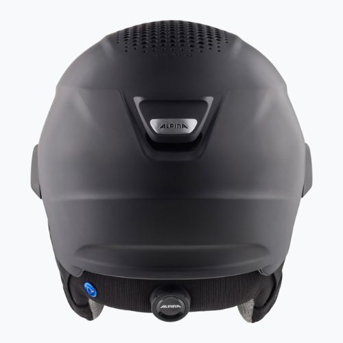 Alpina Alto Q-Lite black matt/gold mirror ski helmet