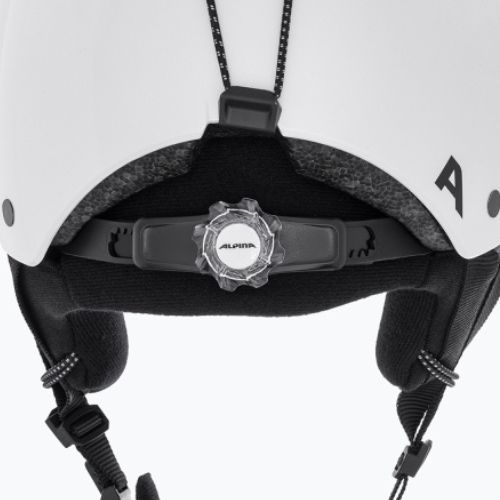 Alpina Arber white/metallic gloss ski helmet