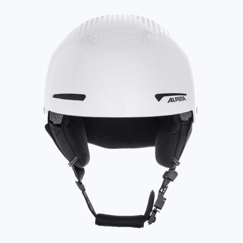 Alpina Arber white/metallic gloss ski helmet