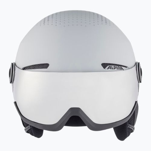 Alpina Arber Visor Q Lite grey matt ski helmet