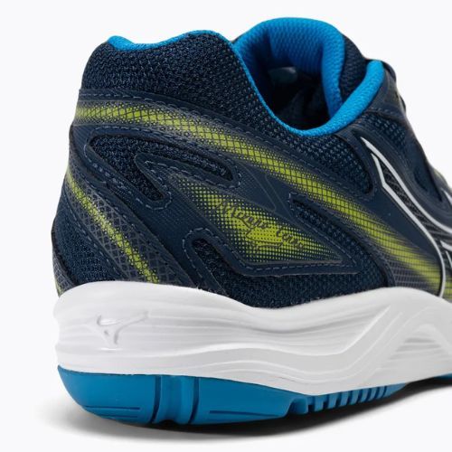 Men's tennis shoes Mizuno Break Shot 4 AC dress blues / jet blue / sulphur spring