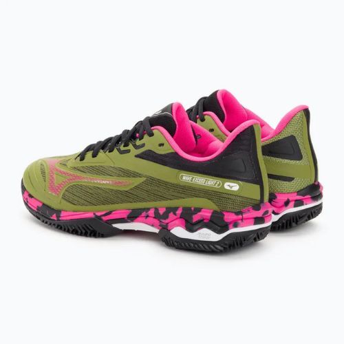 Women's padel shoes Mizuno Wave Exceed Light 2 Padel calliste green / pink glo / black