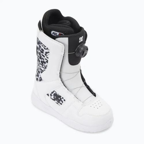 Women's snowboard boots DC Phase Boa white/black print