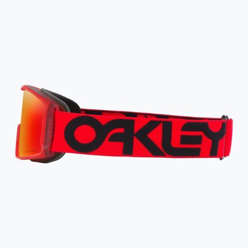 Oakley Line Miner matte b1b redline/prizm torch iridium ski goggles