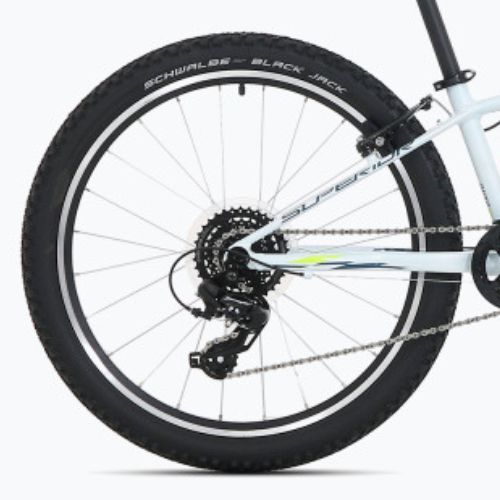 Children's bicycle Superior RACER XC 24 gloss white/blue/neon yellow