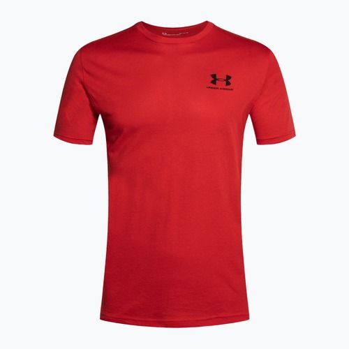 Under Armour Sportstyle Left Chest SS men's training t-shirt red/black
