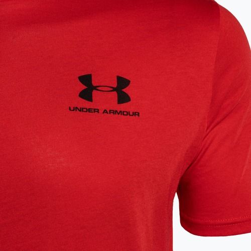 Under Armour Sportstyle Left Chest SS men's training t-shirt red/black