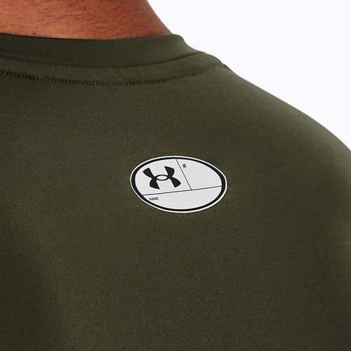 Under Armour HG Armour Comp SS men's training t-shirt marine from green/white