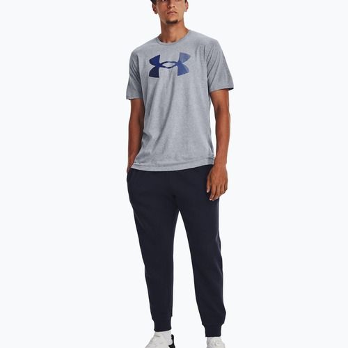 Men's Under Armour Big Logo T-shirt Fill steel light heather/black/royal