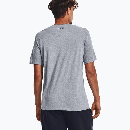 Men's Under Armour Big Logo T-shirt Fill steel light heather/black/royal