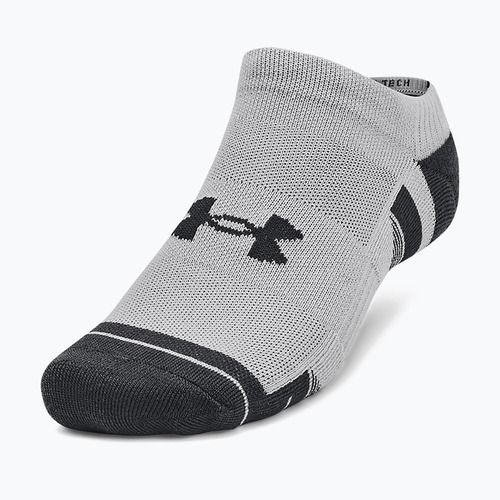 Under Armour Performance Tech 3pk NS mod gray/white/jet gray socks