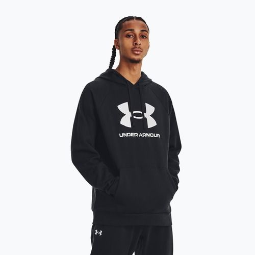 Men's Under Armour Rival Fleece Logo HD hoodie black/white
