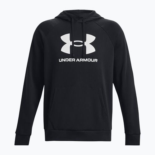Men's Under Armour Rival Fleece Logo HD hoodie black/white