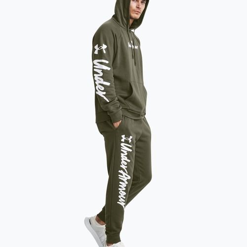 Under Armour men's hoodie Rival Fleece Graphic HD marine from green/white