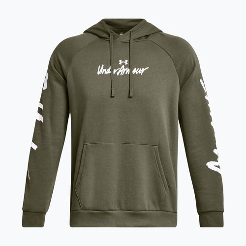 Under Armour men's hoodie Rival Fleece Graphic HD marine from green/white