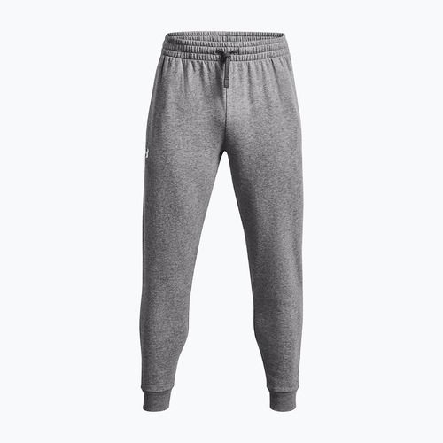 Under Armour men's Rival Fleece Joggers castlerock light heather/white training trousers
