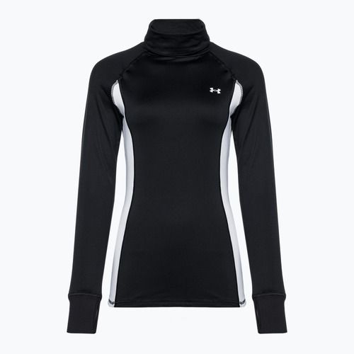 Women's Under Armour Train CW Funnel Neck sweatshirt black/lime yellow/white