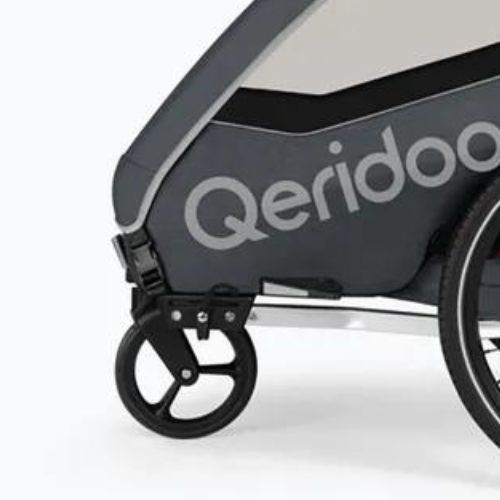 Qeridoo bike trailer Qupa 2 gray