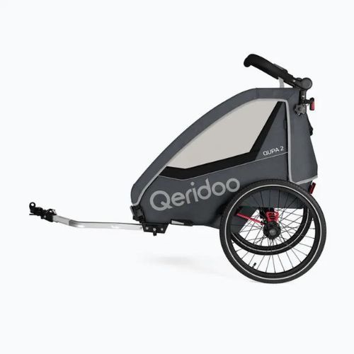 Qeridoo bike trailer Qupa 2 gray