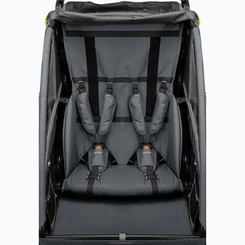 Qeridoo Qupa 2 lime bicycle trailer