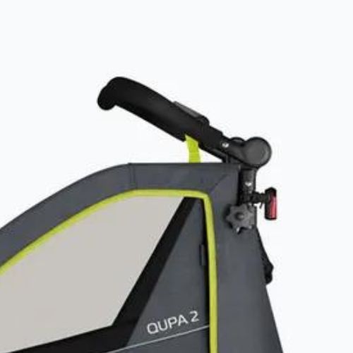 Qeridoo Qupa 2 lime bicycle trailer