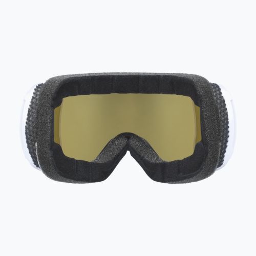 Women's ski goggles UVEX Downhill 2100 CV WE S2 arctic blue matt/mirror white/colorvision green