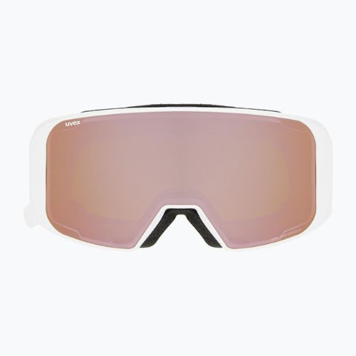 UVEX Saga To S1/S3 ski goggles white shiny/mirror rose/lasergold lite/clear