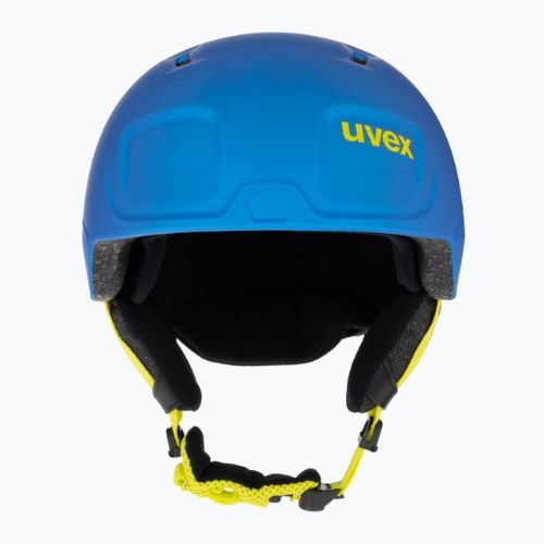 Children's ski helmet UVEX Manic Pro blue/lime matt